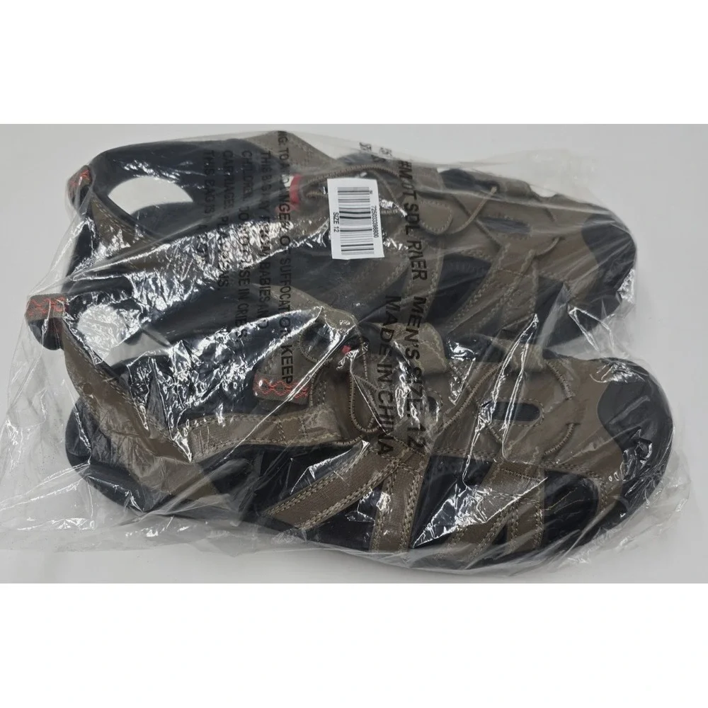 Ozark Trail Men's Adventure Outdoor 12 Taupe Fisherman Rugged Closed Toe Sandal
